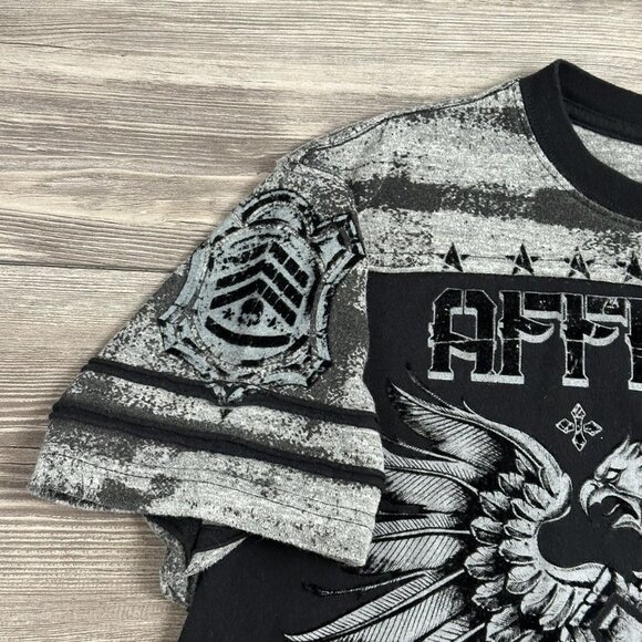 Crazy Y2K Affliction Velour Graphic T Shirt - Picture 4 of 7